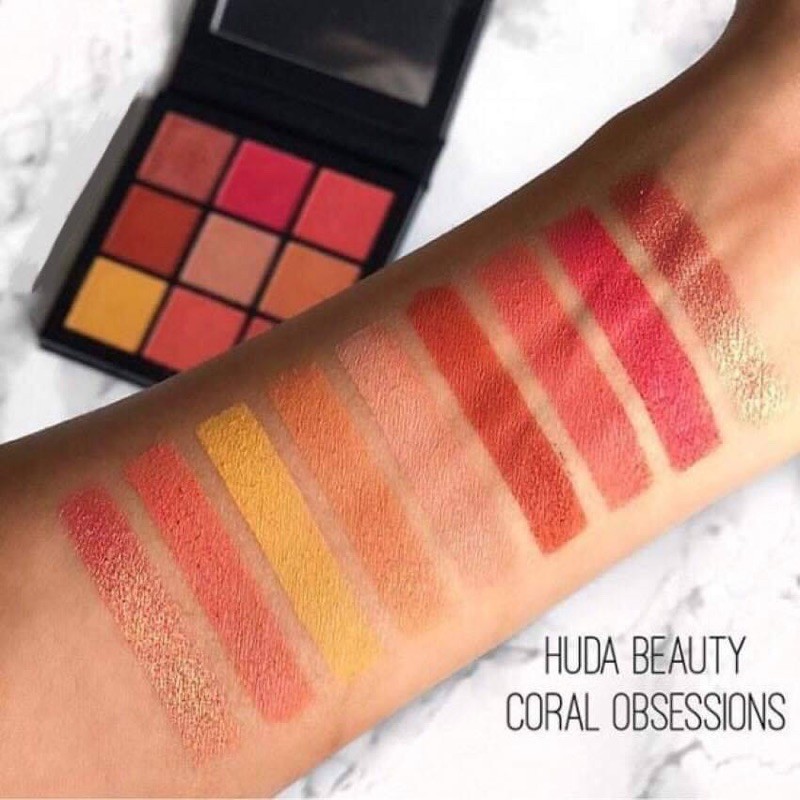 Có sẵn - Bảng phấn mắt Huda Beauty Coral Obsession