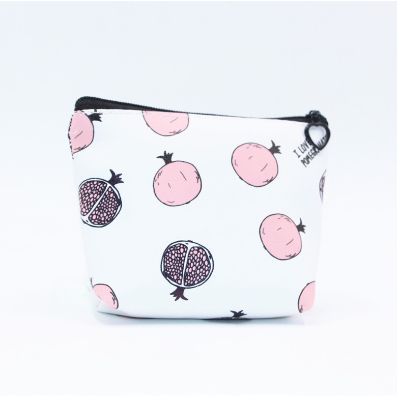 [Mã WABRWB24 giảm 30K đơn 99K] Ví nữ mini hoạ tiết hoa quả chống thấm nước có khoá kéo hình hoa quả đáng yêu B B&B | BigBuy360 - bigbuy360.vn