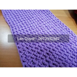 Khăn len đan kiểu zích zắc - Khăn len handmade
