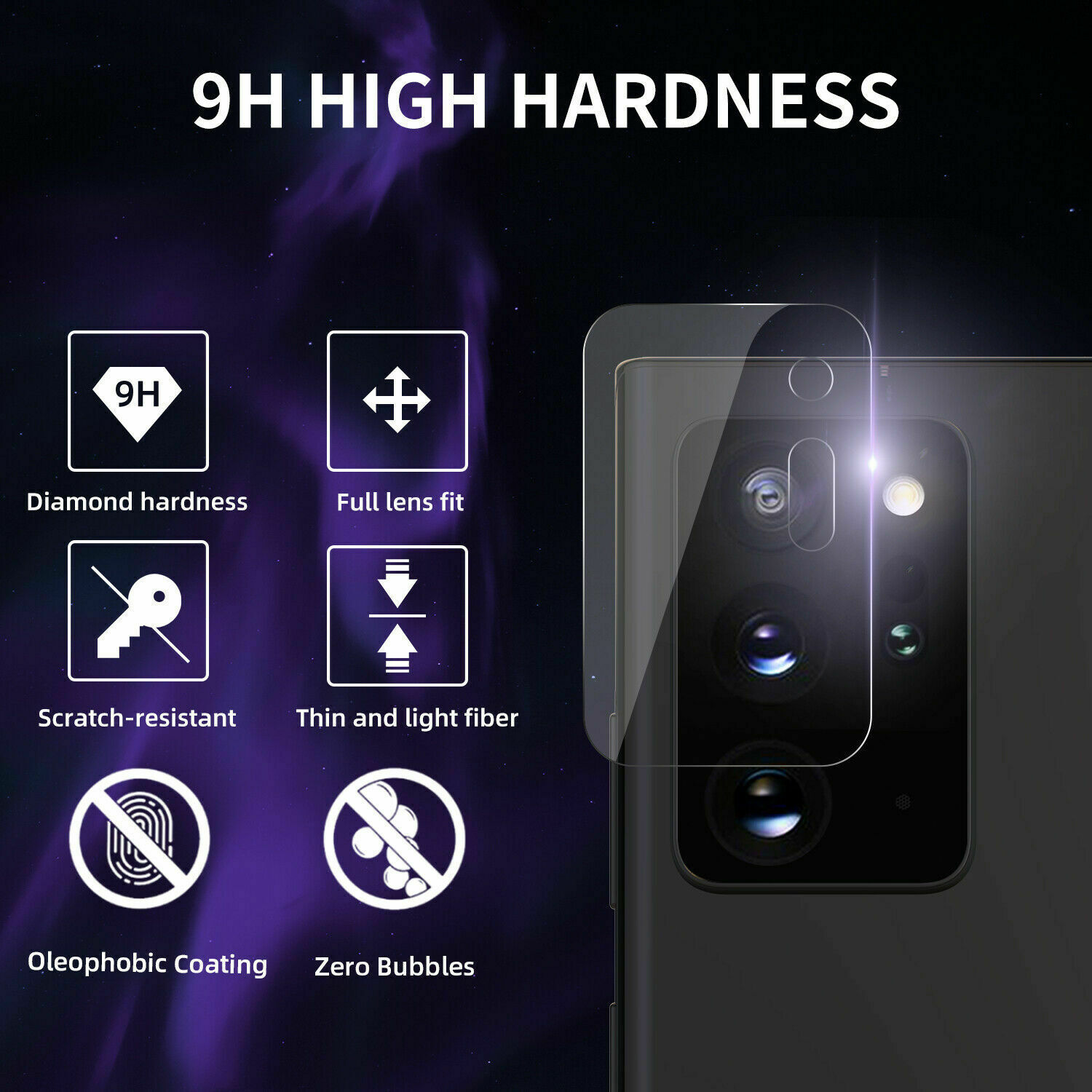 ONE PC  Camera Lens Tempered Glass for Samsung Galaxy Note 20/20 Ultra Screen Protector for Note20 Ultra Glass Film