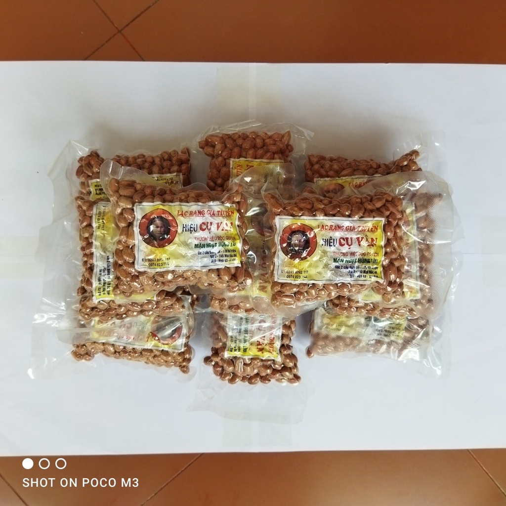 Lạc Rang Húng Lìu Cụ Vân (Chính Hiệu) 250g - Thơm, Giòn, Ngon - Món Ăn Vặt Tốt Cho Sức Khỏe