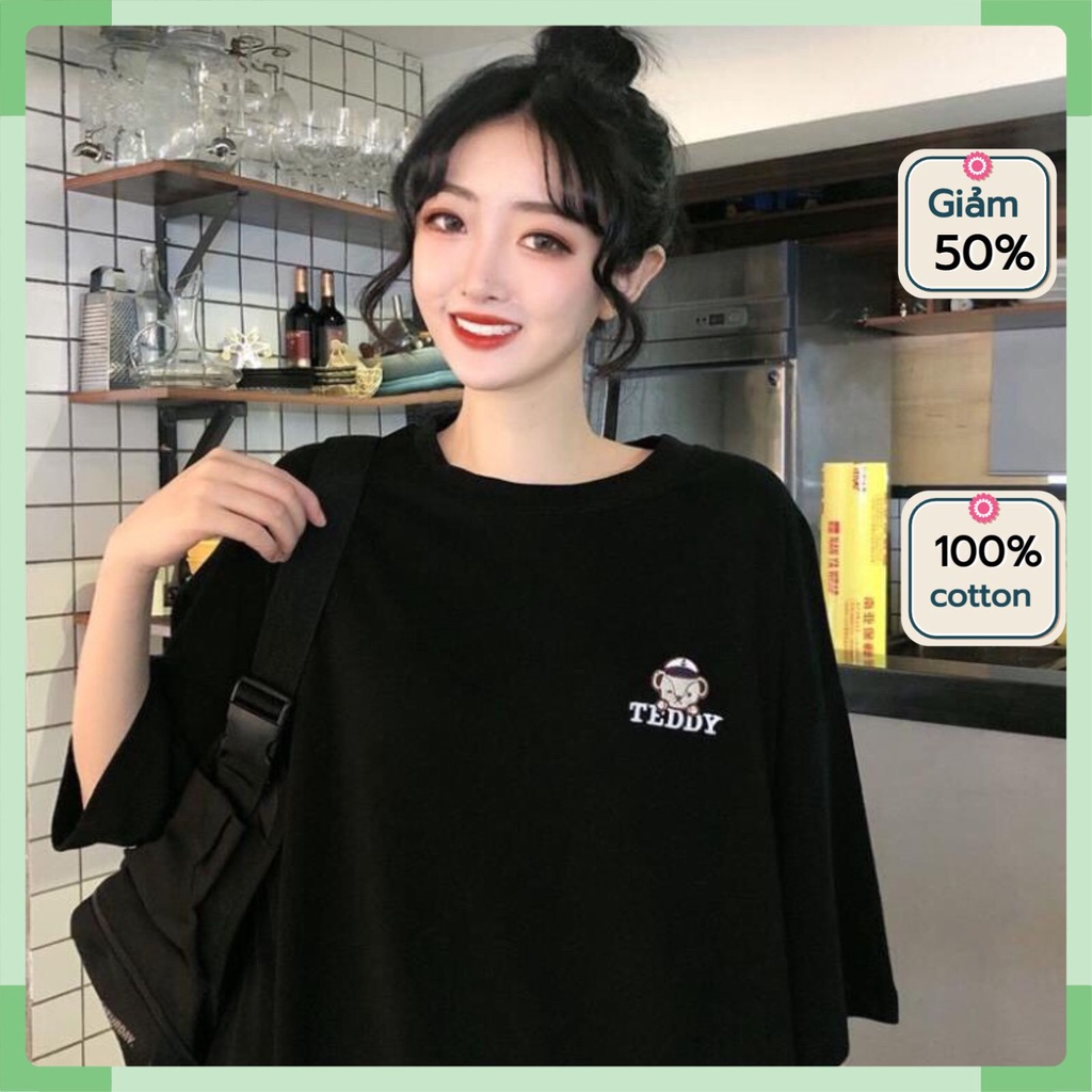 Áo thun tay lỡ nam nữ, áo phông nữ nam unisex form rộng chất cotton mát mịn thấm hút mồ hôi in hình sắc nét | BigBuy360 - bigbuy360.vn