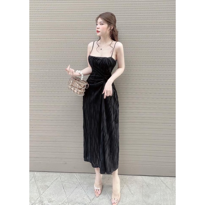 Váy sóng dúm eo đầm 2s cúp ngực mix dúm eo hàng thiết kế sang chảnh-Minxy shop | BigBuy360 - bigbuy360.vn