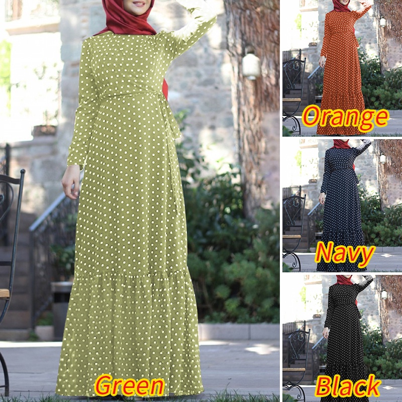 Đầm maxi ZANZEA tay dài nhiều tầng in họa tiết thời trang dành cho bạn nữ