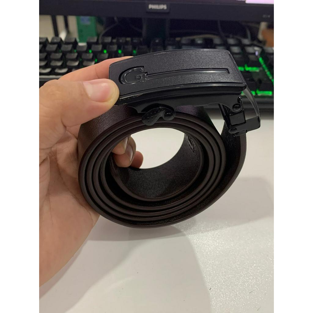 Dây Nịt Da Nam Andromeda Da Bò Thật Khóa Tự Động Mẫu G Bản 3,5cm