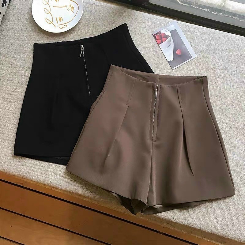 Quần Short Phối Khoá Hàn Quốc Siêu Tôn Dáng