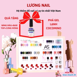 Set 60 màu sơn gel As mẫu mới chai vuông