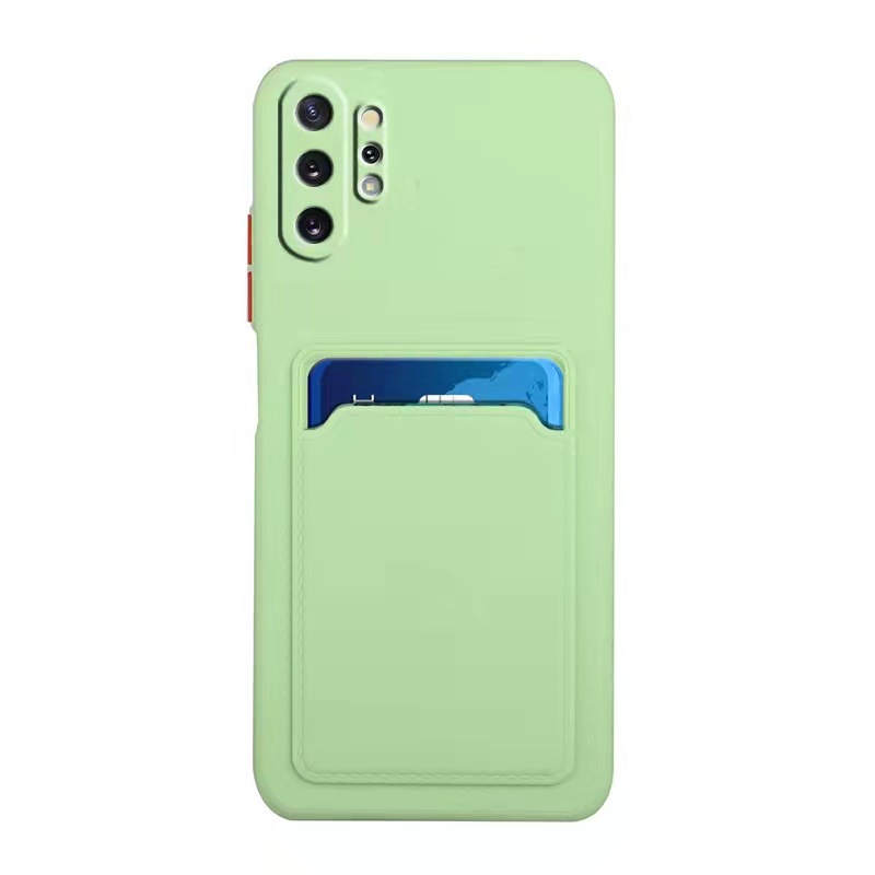 Ốp điện thoại silicon màu kẹo có ngăn đựng thẻ cho Samsung Galaxy Note 10 10Plus 10pro