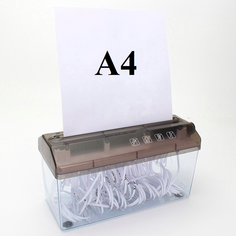 (Hàng có sẵn) Máy cắt giấy máy hủy tài liệu A4 A6 văn phòng, dùng gói quà