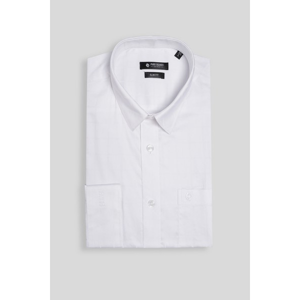 Sơ mi  dài tay cotton trắng Phan Nguyễn SMD.690