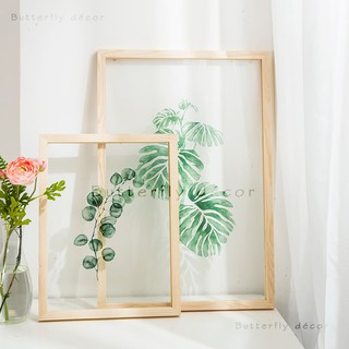 [CHỈ GIAO TPHCM] Khung ảnh tranh treo tường loại 2 mặt kính A2 / 42x60cm