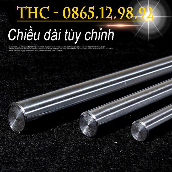 Thanh ray trượt tròn SC16 dài 1,5 mét đường kính 16mm