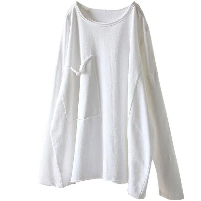 Áo Thun Tay Dài Cổ Tròn Oversized Dành Cho Nữ 50-150KG C9599