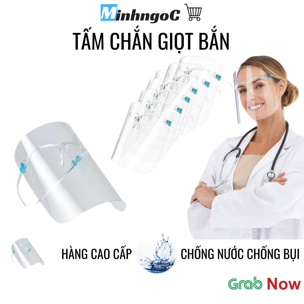 Tấm chắn giọt bắn Face Shield / Kính chống giọt bắn bảo hộ chống dịch chuẩn ytế  - Siêu Thị Minh Ngọc