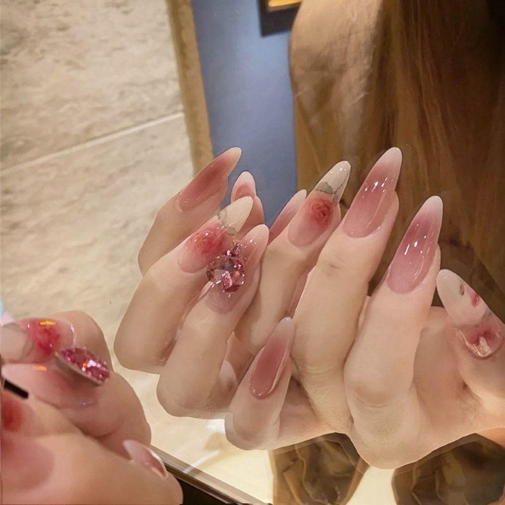 Hộp 24 Móng Tay Giả Thời Trang Cho Nữ