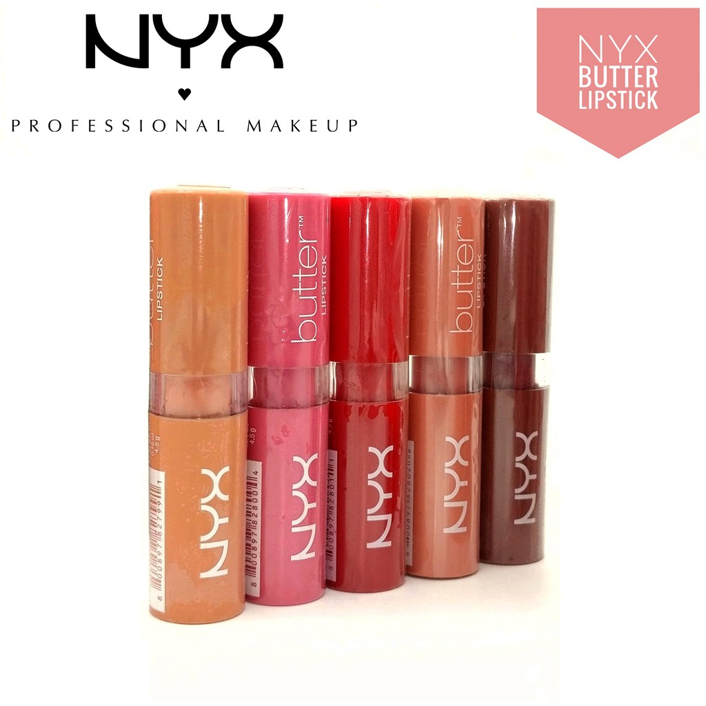 Son thỏi lì NYX Butter Lipstick có dưỡng (19 màu)