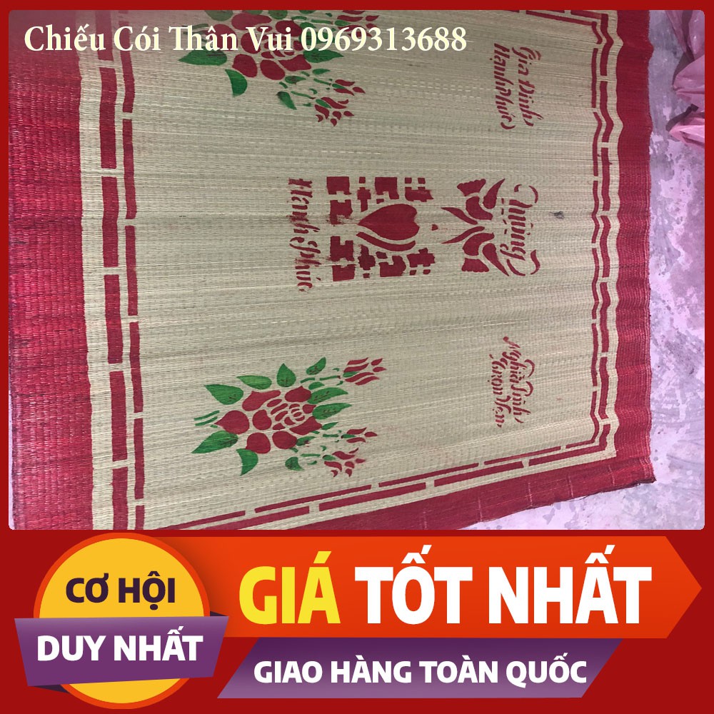 Chiếu Cói ❤️FREESHIP❤️Chiếu In Hoa Siêu Rẻ 0,9m/1m/1m2/1m5/1m6