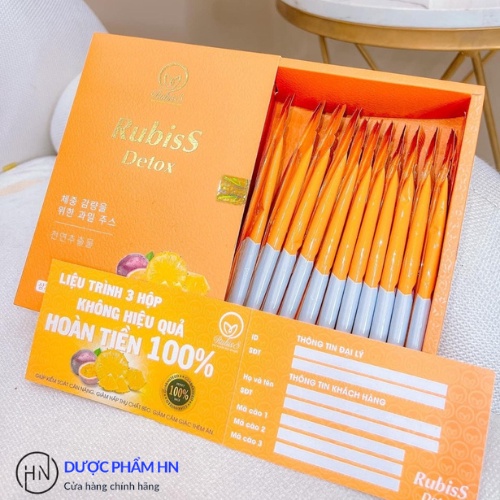 Giảm cân Rubiss detox nước dứa chanh leo, giảm mỡ, giảm vòng 2 cấp tốc, duocphamhn92