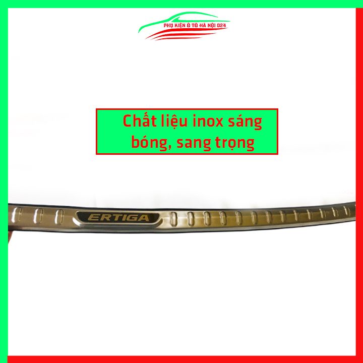 Ốp chống trầy cốp Suzuki Ertiga 2019-2023 inox sáng bóng
