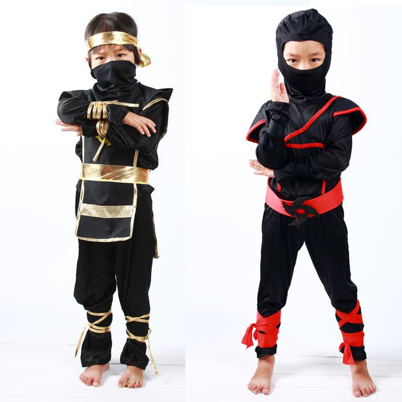 Trang Phục Hóa Trang Chiến Binh Samurai Nhật Bản Ninja Cho Bé Trai