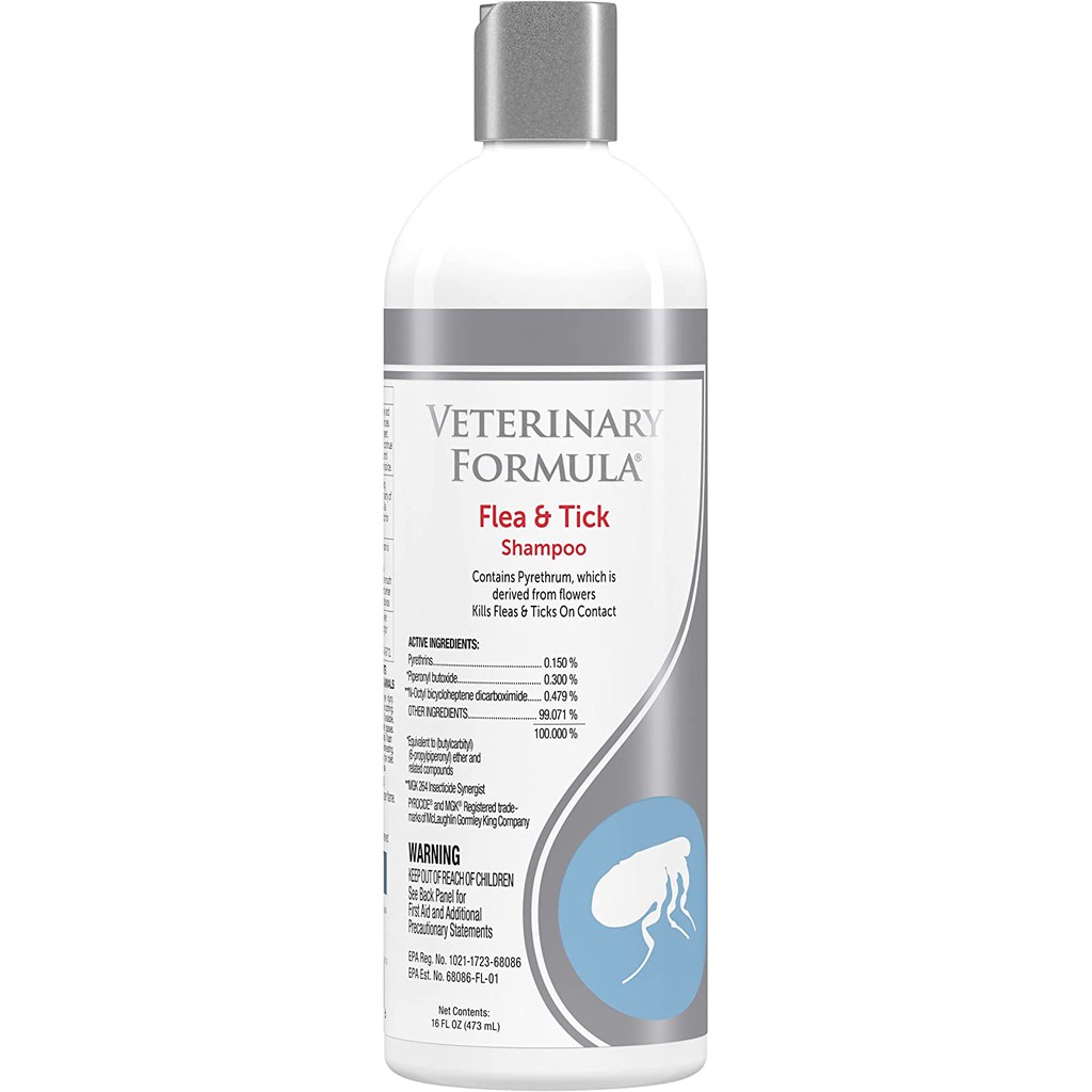 Dầu Tắm Ngăn Ngừa Ve Và Bọ Chét Cho Chó Mèo Veterinary Formula Clinical Care Flea and Tick Shampoo SUPERPETS VIỆT NAM