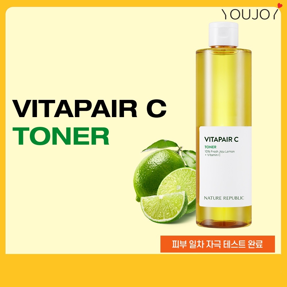 [Mã COSCOCOT3 -8% đơn 250K] Nước hoa hồng dưỡng sáng da Nature Republic Vitapair C Toner 300ml