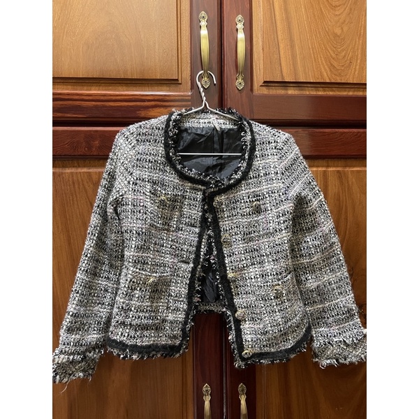 Áo khoác tweed hàn size S