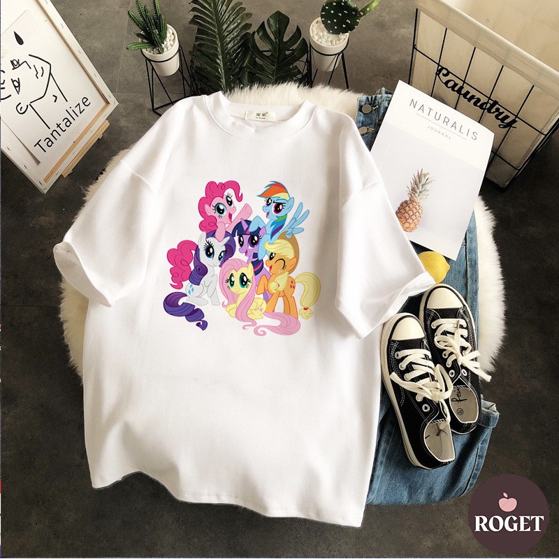 Áo thun Unisex pony nhiều con vui cười