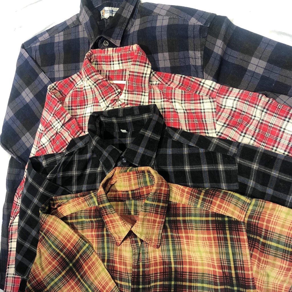 Áo sơ mi flannel 2hand unisex nam nữ