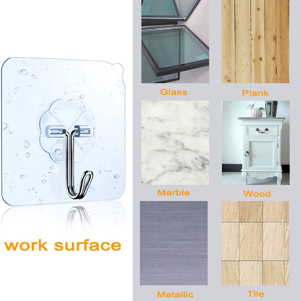 Móc Treo Đồ Dán Tường Không Cần Đóng Đinh Đơn Giản Tiết Kiệm Không Gian