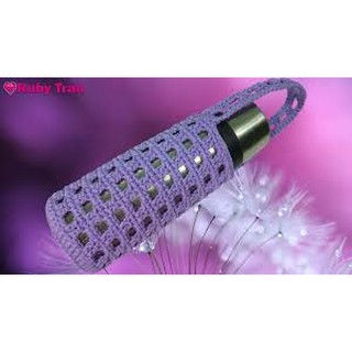 Túi len móc đựng bình giữ nhiệt