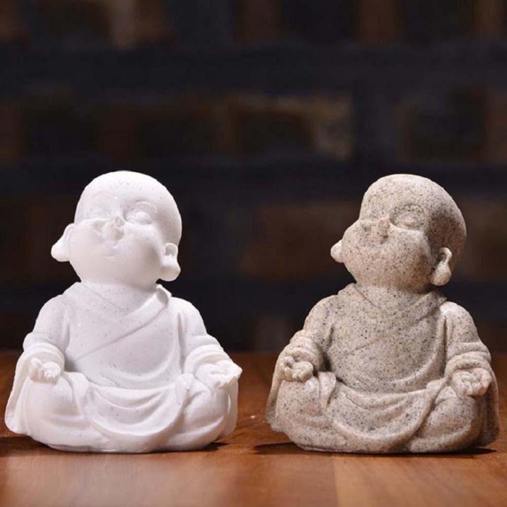 Đồ trang trí Chú Tiểu AUGUSTINE Phong Cách Trung Hoa Độc Đáo Trang Trí Nhà Cửa