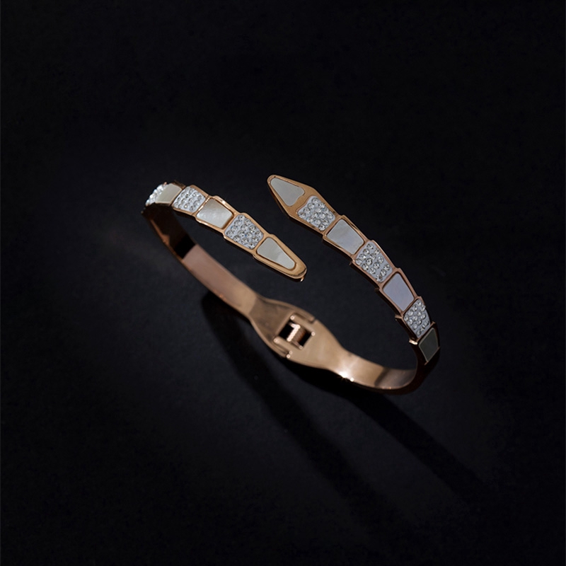 Vòng đeo tay MAYEBE LAVEND bằng thép titan phong cách Hàn Quốc dành cho nữ