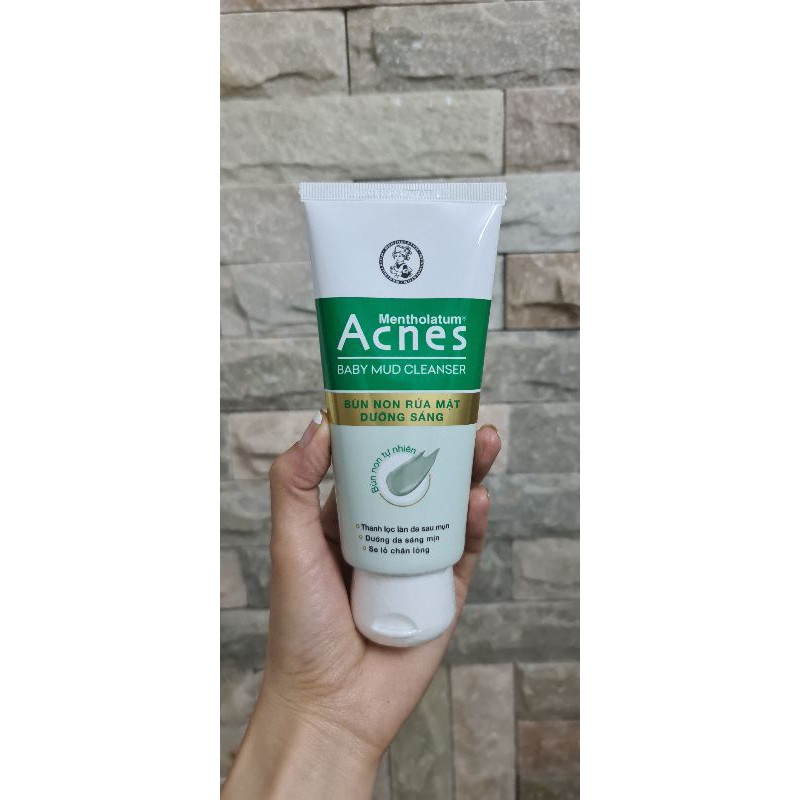 Sữa rửa mặt bùn non Acnes baby mud cleanser 100g