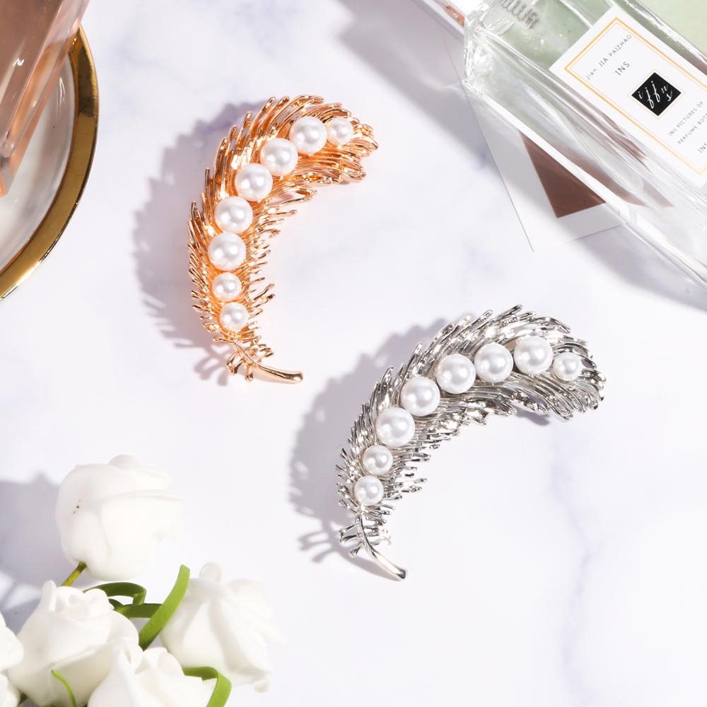 Trâm Cài Áo Hình Lông Vũ Phong Cách Vintage Thời Trang Dành Cho Nữ