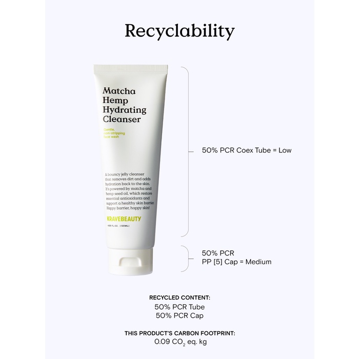 SỮA RỬA MẶT CẤP NƯỚC KRAVE BEAUTY MATCHA HYDRATING CLEANSER