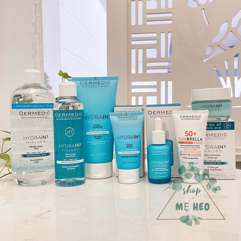 Serum và kem dưỡng cấp nước cho da khô Hydrain3 phục hồi, cấp nước cho da căng mọng