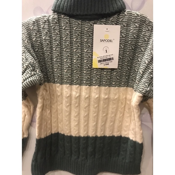 SAPODILL Áo len cao cấp siêu mềm cho bé trai từ 10-22kg