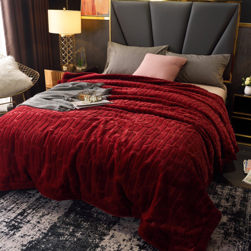 Chăn lông chồn cao cấp nhập khẩu, chăn lông 4kg kèm túi sang (ảnh thật) MỚI