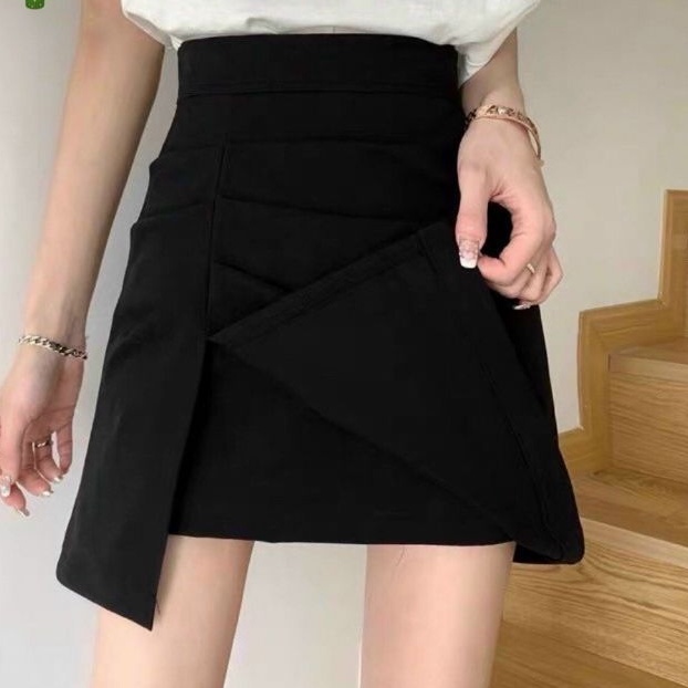 Váy chữ A xẻ đùi 1 bên vải FORD Cao cấp