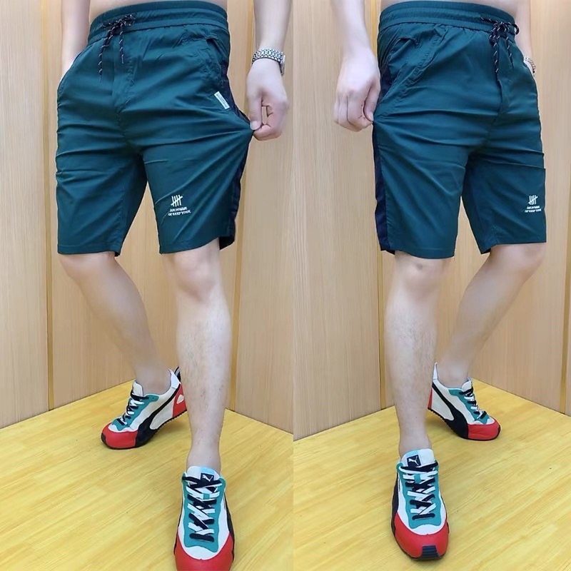 Quần Thun Short Thêu Logo-Co giãn 4 chiều