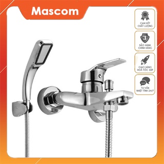 Bộ củ sen tắm nóng lạnh mạ Crom - MAS tắng kèm bộ tay sen tăng áp 300 lỗ