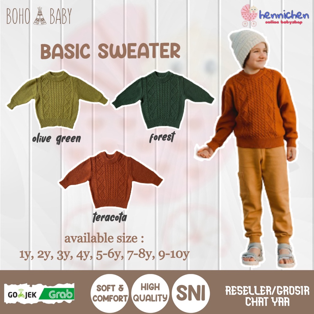 Áo SWEATER Dệt Kim Phong Cách BOHO Dành Cho Trẻ Nhỏ 1-10 Tuổi