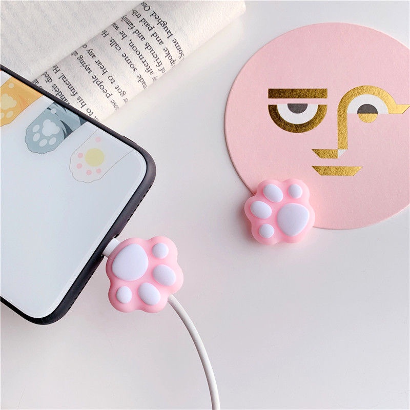 Phụ kiện bảo vệ đầu cắm dây cáp phong cách hoạt hình đáng yêu