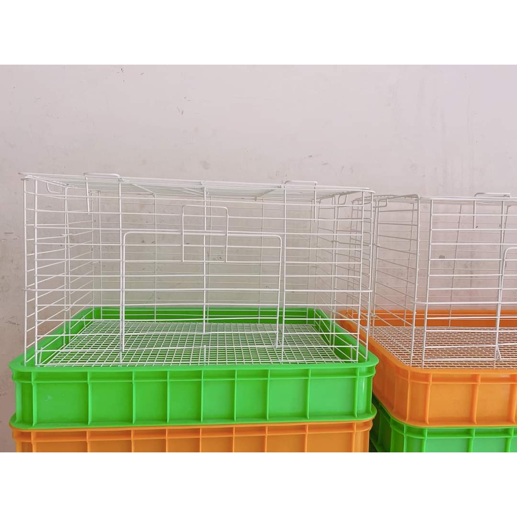 Chuồng Thỏ Lồng Thỏ Size Đại 60*41*37 cm
