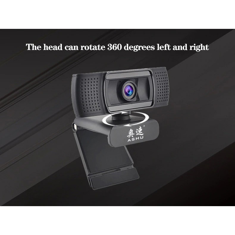 Webcam Ashu Hd 1080p Kèm Micro H601 - Màu Đen Chuyên Dụng Cho Máy Tính | BigBuy360 - bigbuy360.vn