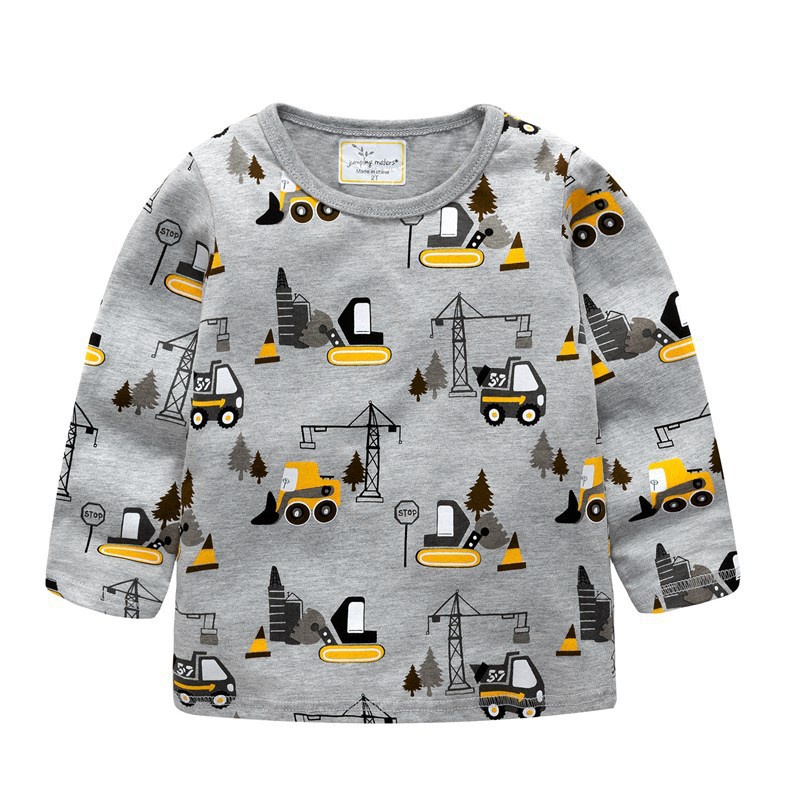 TH111 áo thun dài tay của Jumping Meters cho bé trai