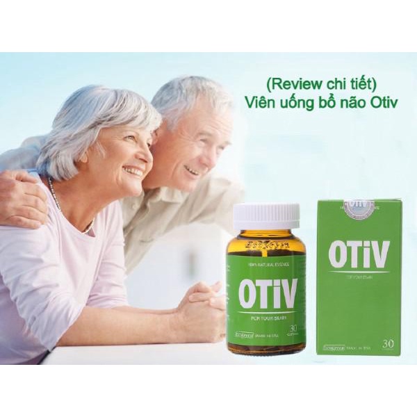 Otiv Bổ não hộp 30 viên dưỡng não -  Tuần hoàn não từ thảo dược, hoạt huyết dưỡng não