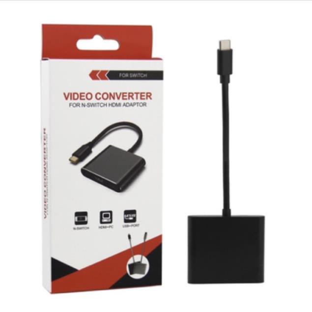 Dock bỏ túi cho Nintendo Switch Video Converter HDMI Adaptor.  Phát hình ảnh ra tivi, máy chiếu