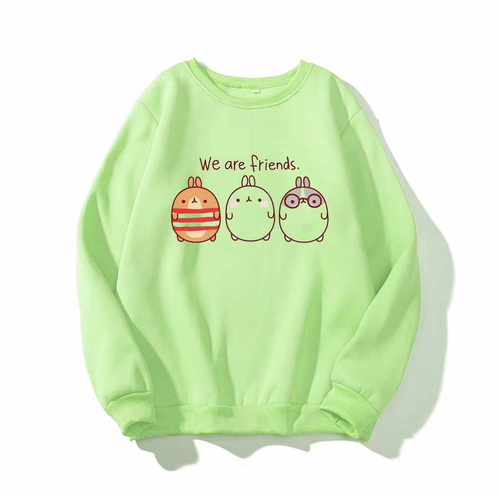 ÁO SWEATER NỈ UNISEX IN 3 GÀ CON FORM NAM NỮ SIÊU DỄ THƯƠNG